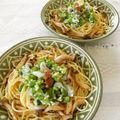 pitachan1's cooksnap of when they made いかオクラとしめじの“和風”冷製パスタ.