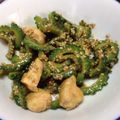 マリメッ's cooksnap of when they made ゴーヤとササミのごま味噌和え.