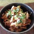 こなつパパ's cooksnap of when they made 舞茸と豚肉の梅シソ丼☆.