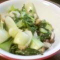 サトモユリア's cooksnap of when they made 超簡単！チンゲン菜とシメジの塩麹炒め♪.