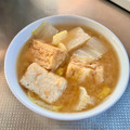 azbjbn's cooksnap of when they made 白菜と厚揚げのおみそ汁.