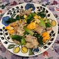 クレイプメートル's cooksnap of when they made 小松菜と豚肉の中華炒め.