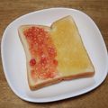 和☆2049's cooksnap of when they made ジャムとバターのハーフ＆ハーフトースト.