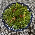 minako3805's cooksnap of when they made 【楽めし】春菊とベーコンのサラダ.