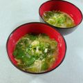 みぽぽ37's cooksnap of when they made 水菜と三つ葉のかき玉汁.