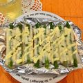★kokomama★'s cooksnap of when they made アスパラのちくわボートチーズ焼き♬.