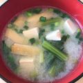 かずくん☆'s cooksnap of when they made ♥小松菜で免疫UPなお味噌汁♥.