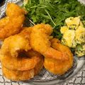 まれ子's cooksnap of when they made 衣が簡単な、美味しいエビフライ.