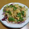 55才のおじさん's cooksnap of when they made 豚こまとピーマンの甘辛♡トロたま炒め.