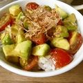 さやまめ☆'s cooksnap of when they made ～ 柚子胡椒アボトマトどんぶり ～.