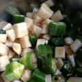 おまめちゃん♪'s cooksnap of when they made しやきっと長芋とオクラポン酢.