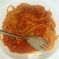 空豆くん's cooksnap of when they made トマトソーススパゲティ.