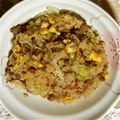ma___111's cooksnap of when they made 豚そぼろ塩麹レタス炒飯★.