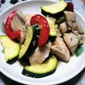 プチ7号's cooksnap of when they made 鶏肉とパプリカとズッキーニのタイ風炒め.