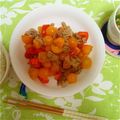 もんだー's cooksnap of when they made パプリカと豚肉のミニトマト炒め.