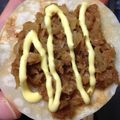 seraphicn's cooksnap of when they made ☆簡単美味しい☆餃子の皮で照り焼きピザ.