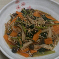 churara_nt's cooksnap of when they made ∞小松菜と小（桜？）エビのおひたし∞.