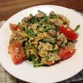 だらねこ's cooksnap of when they made ゴーヤと豚肉のふんわり卵トマト.