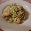noykyon's cooksnap of when they made 海老と貝柱のクリームソースパスタ♪.