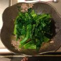 azあず's cooksnap of when they made つるむらさきのカラシ醤油和え.