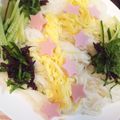 ♡大臣と姫達のママ♡'s cooksnap of when they made 七夕そうめん.