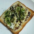 crystaI's cooksnap of when they made お好み焼き風トースト★簡単ズボラめし.