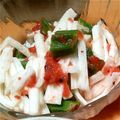 ツインズ♀ママ's cooksnap of when they made オクラと長芋の梅肉和え.