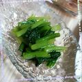 ＴＯＭＯＷＡＴ's cooksnap of when they made ２人分・小松菜のおひたし.