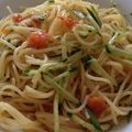 inakine's cooksnap of when they made トマトとキュウリの冷製パスタ.