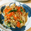 カビル's cooksnap of when they made だしの素でオクラの簡単野菜炒め！.