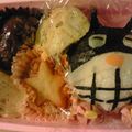 もとはまちゃん's cooksnap of when they made バイキンマンおにぎり弁当　（キャラ弁）.