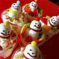 げんぞ's cooksnap of when they made スイーツをXmas風に♪イチゴサンタさん.