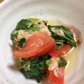 りしい♪ママ's cooksnap of when they made モロヘイヤとトマトとツナの酢の物.
