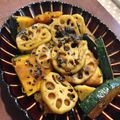 はながちゃ's cooksnap of when they made しゃきしゃきレンコンとかぼちゃのきんぴら.