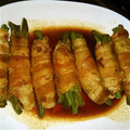 HRKママちゃん's cooksnap of when they made 焼肉のタレで簡単！いんげんの豚肉巻き.