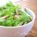 矢切のねぎちゃん's cooksnap of when they made 水菜と蒲鉾のサラダ✿.