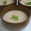 Hoink's cooksnap of when they made 大根と豆乳の中華粥風キムチスープ♪.