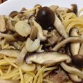 ぶちもに's cooksnap of when they made たっぷりキノコの和風パスタ.