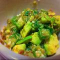 donmica's cooksnap of when they made オクラとアボカドの梅肉和え.