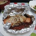 haruhayu's cooksnap of when they made 鮭ときのこのホイル焼き～レモン風味～.