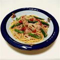 cochupan's cooksnap of when they made お鍋一つで簡単♪豚とレンコンの梅パスタ.