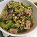 ゆるмαмα's cooksnap of when they made おかずになる豚こまとゴーヤの甘味噌炒め.