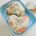 soteyu's cooksnap of when they made 鮭と大葉のおにぎり〜ごま油風味♬.