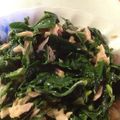 mitoreznor's cooksnap of when they made モロヘイヤのツナ和え.