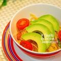 ruruchirin's cooksnap of when they made アボカドと梅の冷製パスタ.
