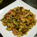 ROMEO　's cooksnap of when they made ベーコンとゴーヤの卵とじ.