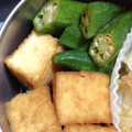 s_eyes's cooksnap of when they made ☆簡単☆ オクラと厚揚げの炒め物.