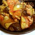 あき食堂's cooksnap of when they made 茄子とベーコンのにんにくトマト煮込み.