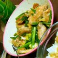 よしみるく's cooksnap of when they made 節約！鶏むね肉のニラ卵とじ.
