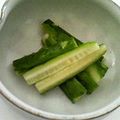 リビーﾏﾏ's cooksnap of when they made 二味楽しめる、きゅりのソテー＆漬物　　.